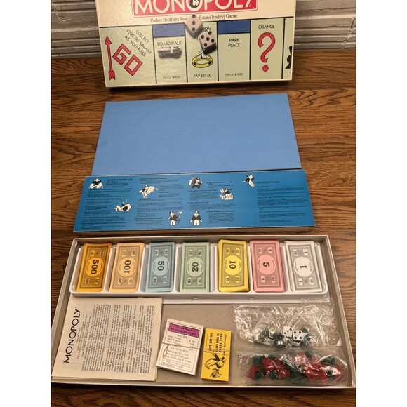 VINTAGE 1985 Monopoly Board Game by Parker Brothers Good Conditions - Picture 11 of 12